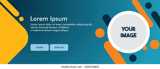 Website homepage creative design suitable for web design, background in desktop or mobile applications