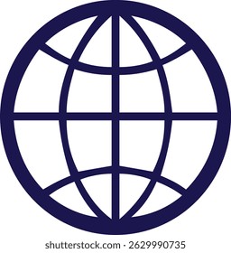 Website icon blue and white color