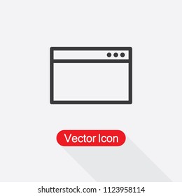Website Icon, Browser Icon Vector Ilustration Eps10