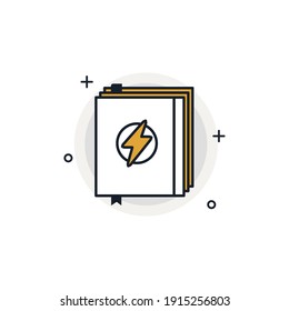 Website-Symbol. Buyer's Guide. Website-Vorlage. Landing Page. Werbung für soziale Medien