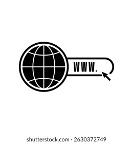 website icon click vector design template