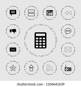 Website icon. collection of 13 website filled and outline icons such as radio, dislike, browser, chat, minus, arrow up. editable website icons for web and mobile.