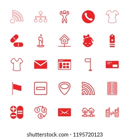Website icon. collection of 25 website filled and outline icons such as mail, browser window, pill, envelop, rank, flag, shirt. editable website icons for web and mobile.