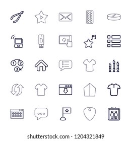 Website icon. collection of 25 website outline icons such as elevator, woman in spa, t-shirt, menu, favorite music, download cloud. editable website icons for web and mobile.