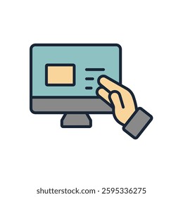 website icon collection .design style with background
