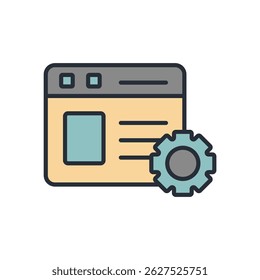 Sitio web icono colección. estilo de diseño con fondo
