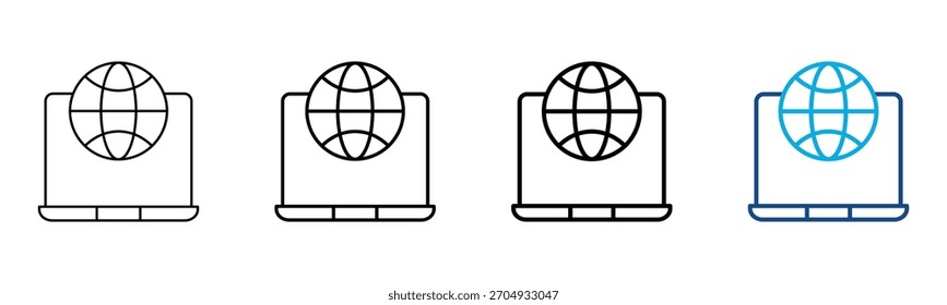 Website Icon Different Style Outline Collection Set Vector Illustration

