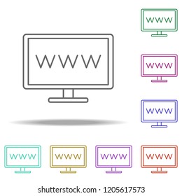 website icon. Elements of Web in multi color style icons. Simple icon for websites, web design, mobile app, info graphics