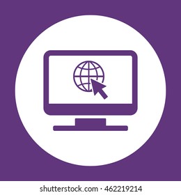 Website    icon. Flat design.