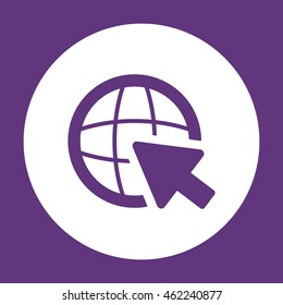 Website    icon. Flat design.