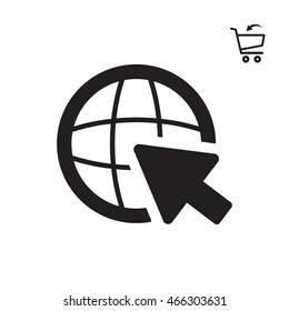 Website    icon. Flat design.