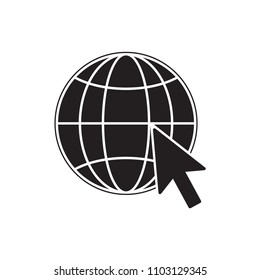 Website icon flat vector simple isolated illustration signage template design trendy
