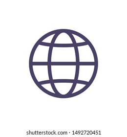 website icon. Go to web Icon in trendy flat style isolated on white background. Internet symbol.