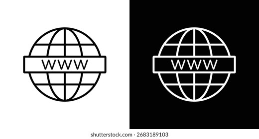 Icono de Sitio web Ilustración. Gráfico de Vector. EPS 10
