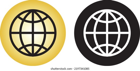 Ilustración del icono del sitio web. Vector de iconos de símbolos Web