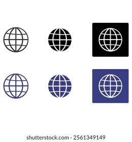 Website icon. Internet website icon set.