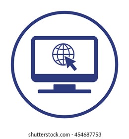 Website    icon,  isolated. Flat  design.