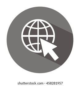 Website    icon,  isolated. Flat  design.