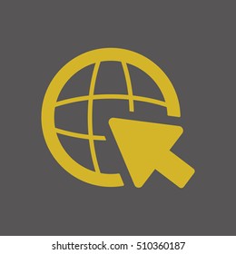 Website   icon,  isolated. Flat  design.