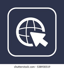 Website   icon, isolated. Flat  design. 