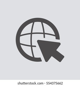 Website   icon, isolated. Flat  design. 