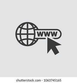 Website icon isolated of flat style. Vector illustration.