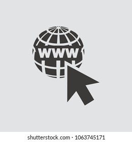 Website icon isolated of flat style. Vector illustration.