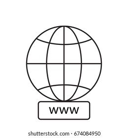 Website icon isolated on a white background, vector illustration styles for web design