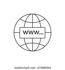 Website icon isolated on a white background, vector illustration styles for web design
