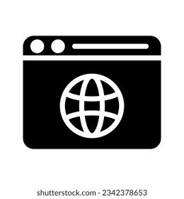 Website icon. Layout sign for mobile concept and web design color editable