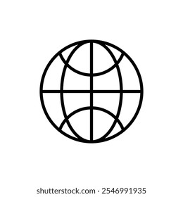 Ícone do site logotipo linear isolado