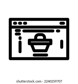icono de sitio web o logotipo símbolo de signo aislado ilustración vectorial - iconos vectoriales de estilo negro de alta calidad
