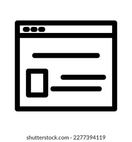 Website-Symbol oder Logo einzeln auf Zeichen, Vektorgrafik - hochwertige Vektorsymbole in schwarzem Stil
