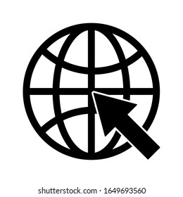 Icono del sitio web sobre fondo blanco