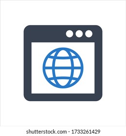 Website icon on white background