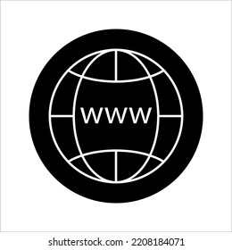 website icon on white background