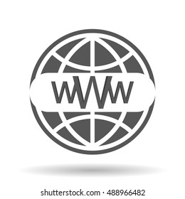 Website icon on a white background vector illustration