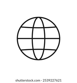 colección de contorno de icono de Sitio web o conjunto en blanco y negro