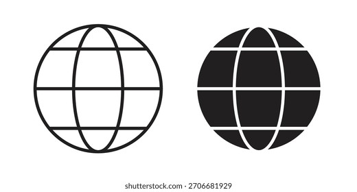 Símbolo de concepto de contorno de icono de Sitio web con trazo editable en blanco