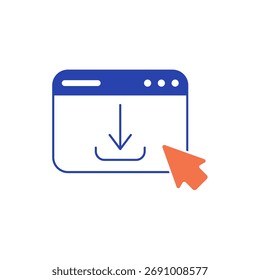 Website icon outline editable stroke line drawing eps