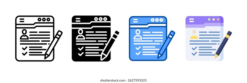 Website icon set bundle. Multi style icon collection perfect for websites, apps, and presentations. Simple vector icon collection
