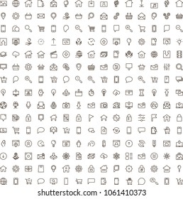 Website icon set. Collection of high quality outline site pictograms in thin line style. Black internet symbol for web design and mobile app on white background. Web site design line logo.