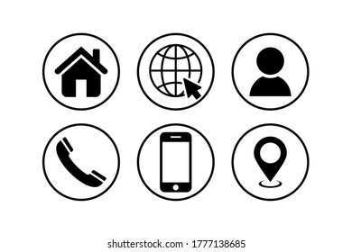 Website icon set. Communication icon symbol pack