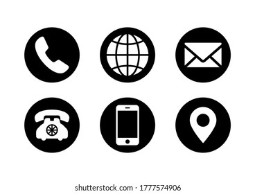 Website icon set. Communication icon symbol pack
