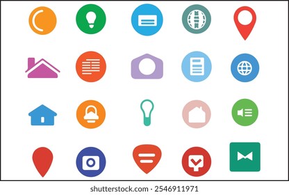 Conjunto de ícones de site. para aplicativos de computador, Web e móveis