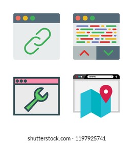 website icon set. vector set about browser icons set.