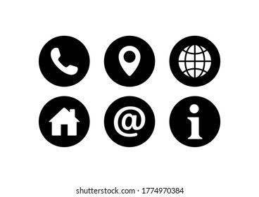 Website Icon Set Vector Communication Icon Stock Vector (Royalty Free ...