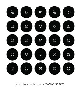 website icon set vector design symbol