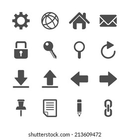 website icon set, vector eps10