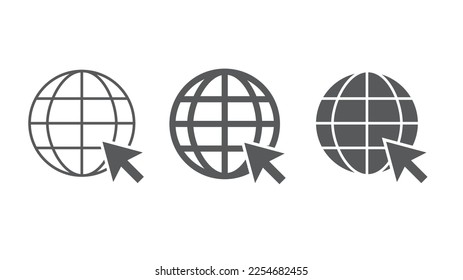 Website icon set. Vector illustration